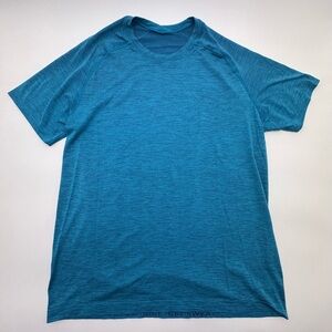 Size L - Lululemon Men's Metal Vent Tech Shirt Bright Blue MSRP $78